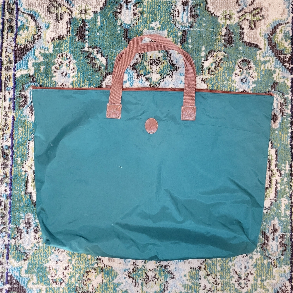 Vintage‎ 90s Polo Ralph Lauren Fragrance Promotion Green Tote Bag 25×17